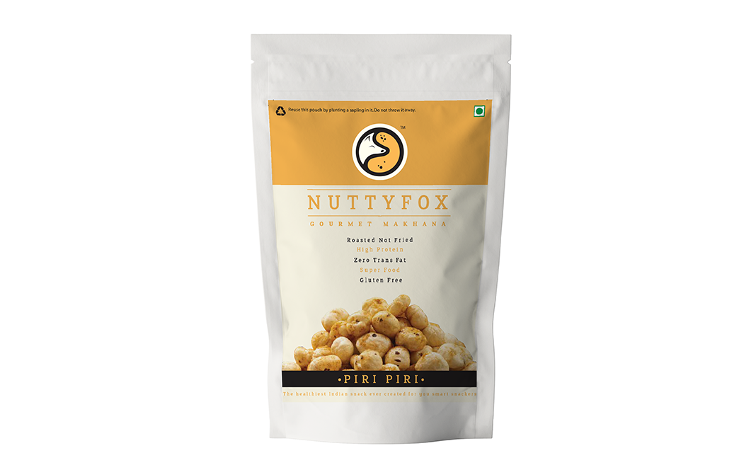 NuttyFox Gourmet Foxnut Piri Piri   Pack  40 grams